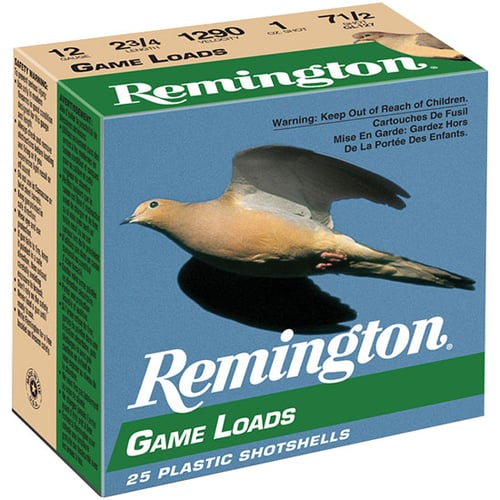 Remington GL167 Game Load Shotshell 16 GA, 2-3/4 in, No. 7-1/2, 1oz